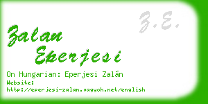 zalan eperjesi business card